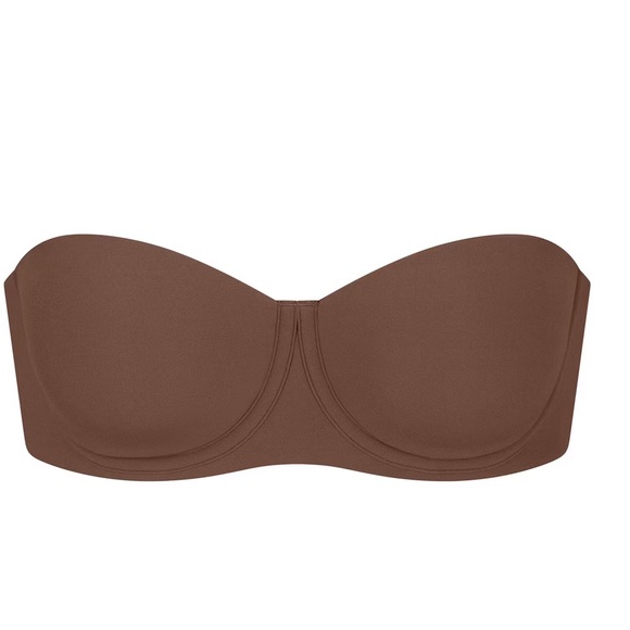 SKIMS SMOOTHING INTIMATES UNLINED STRAPLESS BRA JASPER - 34B - Picture 4 of 9